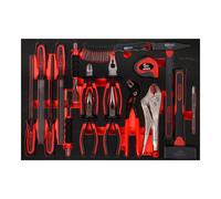 KS Tools Set pinze/martello/scalpello con inserto di espanso, 17pz. Quantità:1