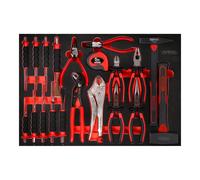KS Tools Set pinze/martello/scalpello con inserto di espanso, 22pz. Quantità:1