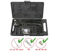 KS TOOLS Set Pinze Ribattino Mano Universale, 10-tlg. Rivettatrice