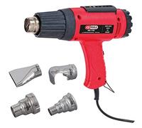 KS TOOLS Set pistola ad aria calda con 4 attacchi