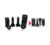 KS Tools 100.4080 Kit di Pulizia Mozzo Ruota e Bulloni Passanti, 2 Supporti e 6 Dischi Inclusi