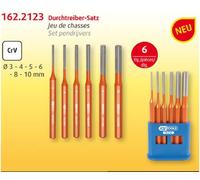 KS Tools Set Punzone Pin 6-tlg. Ø3-4-5-6-8-10m Cacciaspine &