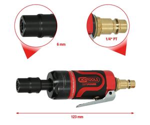 KS TOOLS Slim POWER Mini Levigatrice Pneumatica, Asta Dritta