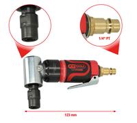 KS TOOLS SlimPOWER Mini Levigatore Angolare Pneumatico, 19.000 RPM (515.5035)