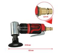 KS TOOLS SlimPOWER Mini Macchina Per Levigare A Compressed Air, Grande Pad