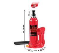 KS Tools Sollevatore a Bottiglia Idraulico, 10 t, Per Carichi Elevati