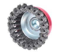 KS Tools Spazzola a tazza in filo d'acciaio 0,5mm, Ø90mm Quantità:1