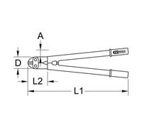 KS Tools Tagliabulloni bracci forgiati Quantità:1