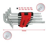 KS Tools 151.4880 Serie chiavi maschio Torx piegate, lunga, 10 pz