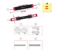 KS Tools Utensile di sblocco del cavo per spine e prese rotonde da 1,5 / 3,5mm Quantità:1