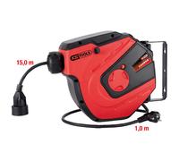 KS TOOLS Werkstatt-Kabelaufroller 15m Kabel-Aufroller Avvolgitubo 150.4217