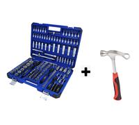 Ks Utensili Feierabend Hammer insieme Zoccolo Box Scatola Cricchetti 173 Pezzi
