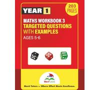 KS1 Year 1 Maths Workbook for Ages 5-6: Fun Learning at Home & School (Merit Tutors)