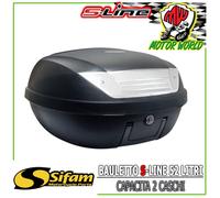 KS52N BAULETTO PORTACASCO Nero S-LINE 52 LITRI CON PIASTRA + MANIGLIA