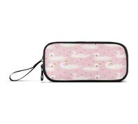 Ksajwzf Astuccio di grande capacità con 3 scomparti a forma di cigno carino, portapenne, organizer per cancelleria, per scuola, ragazza, ragazzo, adolescente, Multi, Zaino per la scuola
