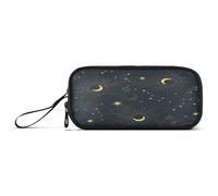 Ksajwzf Astuccio di grande capacità, con 3 scomparti, motivo: luna mistica, piante, stelle, portapenne, organizer per cancelleria, per scuola, ragazza, ragazzo, adolescente, Multi, Zaino per la scuola