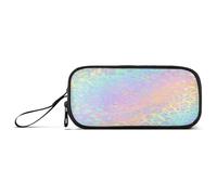 Ksajwzf Astuccio di grande capacità, con stampa leopardata e ghepardo arcobaleno, 3 scomparti, portapenne, organizer per cancelleria, per scuola, ragazza, ragazzo, adolescente, Multi, Zaino per la
