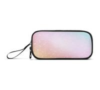 Ksajwzf Astuccio di grande capacità, con texture arcobaleno lucido, 3 scomparti, portapenne, organizer per cancelleria, per scuola, ragazza, ragazzo, adolescente, Multi, Zaino per la scuola