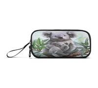 Ksajwzf Astuccio di grande capacità, motivo koala, pittura ad acquerello, 3 scomparti, portapenne, organizer per cancelleria, per scuola, ragazza, ragazzo, adolescente, Multi, Zaino per la scuola