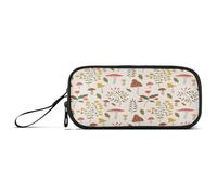 Ksajwzf Astuccio di grande capacità vintage botanico erbe selvatiche a 3 scomparti portapenne organizer per cancelleria per la scuola ragazza ragazzo adolescente, Multi, Zaino per la scuola