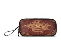 Ksajwzf Astuccio grande capacità, drago cinese, 3 scomparti, portapenne, organizer, borsa per cancelleria per scuola, ragazza, ragazzo, adolescente, multi, zaino per la scuola, multicolore, Cartella