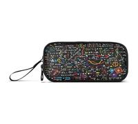 Ksajwzf Astuccio grande capiente per matematica, educazione geometrica, 3 scomparti, portapenne, organizer per cancelleria, per scuola, ragazza, ragazzo, adolescente, Multi, Zaino per la scuola