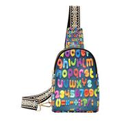 Ksajwzf Borsa a tracolla piccola con lettera dell'alfabeto, idea regalo per donne, alla moda, da donna, Multi