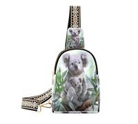 Ksajwzf Koala - Piccola borsa a tracolla con pittura ad acquerello, idea regalo per donne, alla moda, da donna, Multi