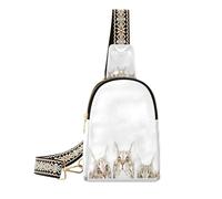 Ksajwzf Marsupio a tracolla con tre simpatici gattini, idea regalo per donne, alla moda, da donna, Multi