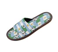 Ksajwzf Pantofole da donna con bandierine da calcio, estive, da viaggio, da casa, Multi, 36/37 EU