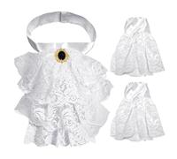 KSBBHDS 1 Pezzo di Papilla in Pizzo E 1 Manica Avversario, Papillon Elee E Semplice, Accessori per Abbigliamento, Accessori per Il Gioco di Ruolo.