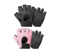 KSBBHDS 2 Doppi Guanti A Mezzo Dita, Il Panno in Rete Comodi E Traspiranti, Guanti di Fitness Non Slip, Accessori Semplici E alla Moda E Creativi di Protezione delle Mani.