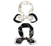 KSBBHDS 2 Pezzi Di Elee Sciarpa Quadrata, Accessori Per Abbigliamento, Sciarpa Di Seta Semplice E Versatile, Sciarpa Quadrata Morbida E Confortevole.