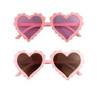 KSBBHDS 2 Pezzi Di Occhiali A Forma Di Cuore, Occhiali Per Bambini Alla Moda, Occhiali Da Sole Carini E Semplici, Accessori Per Abbigliamento.