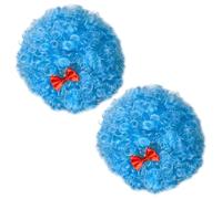 KSBBHDS 2 Pezzi di Riccioli Falsi Blu, Oggetti di Ruolo di Gioco, Parrucche di personalità Creativa, Accessori per Capelli per Feste.