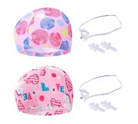 KSBBHDS 2 Pezzi Tappi per Il Nuoto per Bambini, con 2 Pezzi di Naso E 2 Paia di Tappi per Le Orecchie, Attrezzatura da Nuoto Impermeabile, Accessori per Sport Acquatici.