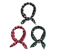 KSBBHDS 3 Pezzi Polka Dot Square Quadrata, Sciarpa Di Seta Classica Retrò, Accessori Per Abbigliamento Da Donna, Elee Sciarpa Di Seta Decorativa.