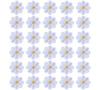 KSBBHDS 30 Pezzi di Patch di Stoffa Ricamato A Margherita, Patch di Stoffa Semplice E Versatile, Patch di Riparazione dei Vestiti, Che può Decorare Cappelli, Scarpe E Vestiti.