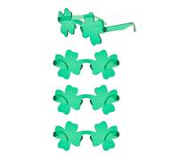 KSBBHDS 4 Pezzi Occhiali Quadrifoglio Verdi, Occhiali da Sole, Accessori per Feste