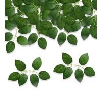 KSBBHDS 45 Pezzi Foglie Artificiali, Rami E Foglie In Plastica Per Piante Verdi, Accessori Per Piante Artificiali Edera, Mazzi Di Fiori E Decorazioni Di Nozze