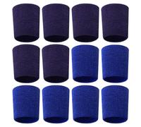 KSBBHDS Braccialetto Sportivo A 12 Pezzi, Braccialetto Morbido Ed Elastico, Braccialetto Assorbente, Accessori Sportivi, Adatti A Basket, Fitness E Tennis.