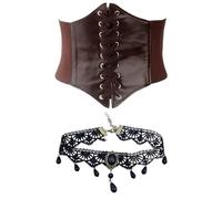 KSBBHDS Cintura Da 1 Pezzi E Collare Da 1 Pezzi, Accessori Retrò, Accessori Per Il Gioco Di Ruolo, Accessori In Costume In Maschera.