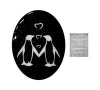 KSBBHDS Decorazione in Vetro Pinguino - Regalo Romantico e Creativo per Coppia, Dolce e Interessante