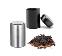 KSBBHDS - Set di 2 scatole ermetiche in alluminio, scatole in metallo per tè, bottiglie pratiche, stoccaggio per adolescenti