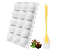 KSBBHDS Stampo in Silicone A Sfera da 1 Pezzi E Spatola in Silicone da 1 Pezzi, Utensili da Forno, Forniture per La Cucina E Possono Fare Torte, Cioccolatini E Hockey su Ghiaccio.