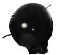 KSDEQM Aufblasbare Latexabdeckung, Gummi -Fetisch -Motorhaube, Rucks -Reißverschluss Der Kleidung, Schwarz,Xs
