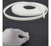 KSDLMPA Copertura LED in silicone, profilo in alluminio, diffusore flessibile in policarbonato, per luci a striscia, plafoniera, plafoniera, copertura sotto armadietto, installazione sostituibile (16