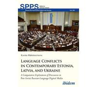 Ksenia Maksimov Language Conflicts in Contemporary Estonia, Latvia, (Tascabile)