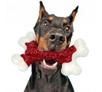 Kseroo Giocattolo da masticare per cani aggressivi da masticare, 20-90lbs | Osso di cane in nylon ultra duro, praticamente indistruttibile, li mantiene occupati per ore, pulisce i denti durante la