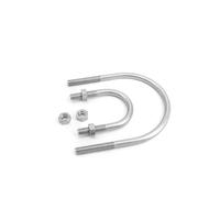 KSeSii 1/2 pz 304 Vite a U Bullone a U Clip a U Vite di estensione a U/Clip di fissaggio Clip di guida(2set M6x30x120)